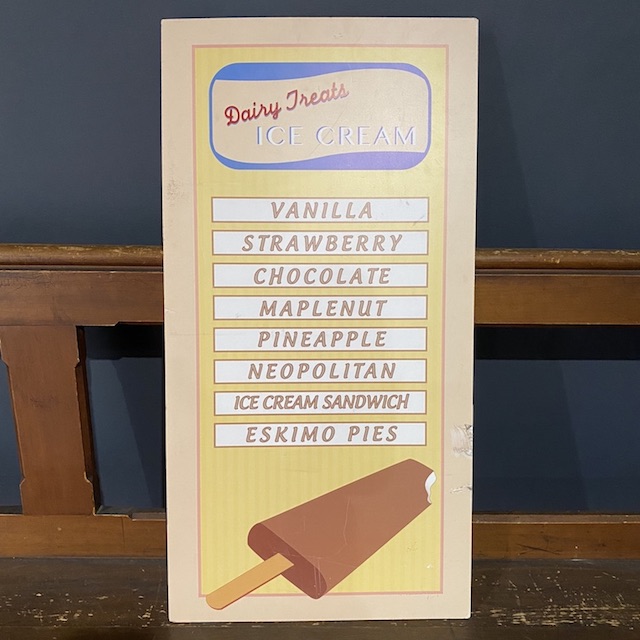 SIGN, Stall - Dairy Treats Ice Cream (Foamcore)